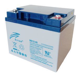 Акумуляторна батарея GEL RITAR DG12-40 Gray Case 12V 40.0Ah (198 х 166 х 169 (169)) 12.8 kg Q1/60 2000000025186YT фото