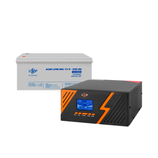 Комплект резервного живлення LP (LogicPower) ДБЖ + мультигелева батарея (UPS B1500 + АКБ MG 2400Wh) 29716LP фото