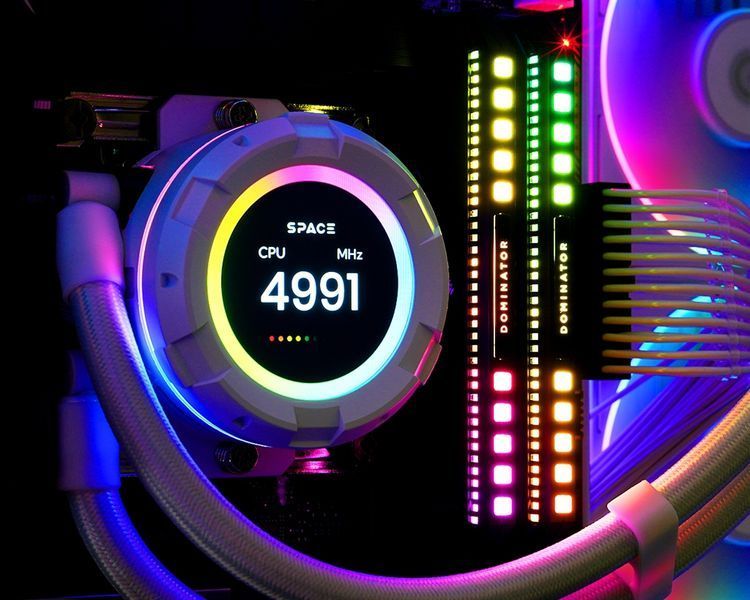 Система водяного охлаждения ID-Cooling Space LCD SL360 White 478774DCL фото