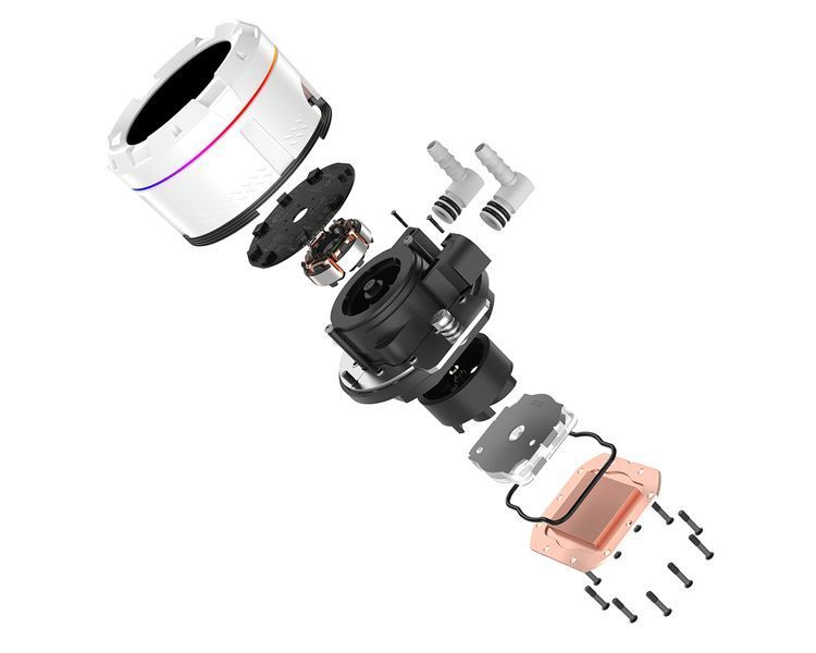 Система водяного охлаждения ID-Cooling Space LCD SL360 White 478774DCL фото