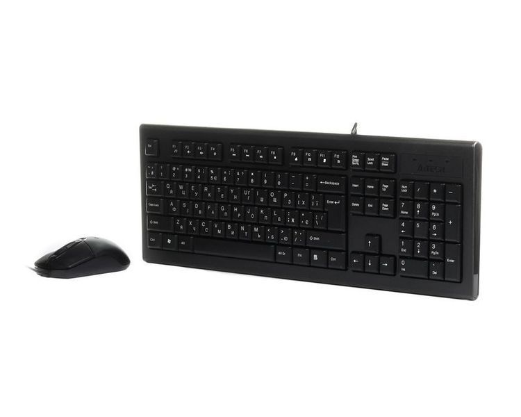 Комплект A4Tech клавиатура+мышь KR-85+OP-720, USB, Чёрная 1603829EDG фото