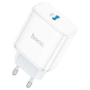 Сетевое зарядное устройство HOCO C104A USB-C PD20W белый до 20 Вт для смартфонов и планшетов 2880000418009YT фото