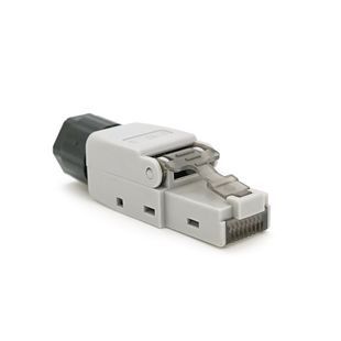 Конектор RJ-45 швидкого монтажу 8P8C UTP Cat-6 (розбірний безінструментальний) сірий ціна за 1 шт 2880000423652YT фото