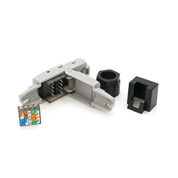 Коннектор RJ-45 быстрого монтажа 8P8C UTP Cat-6 (разборной, безинструментальный) серый, цена за 1 шт 2880000423652YT фото