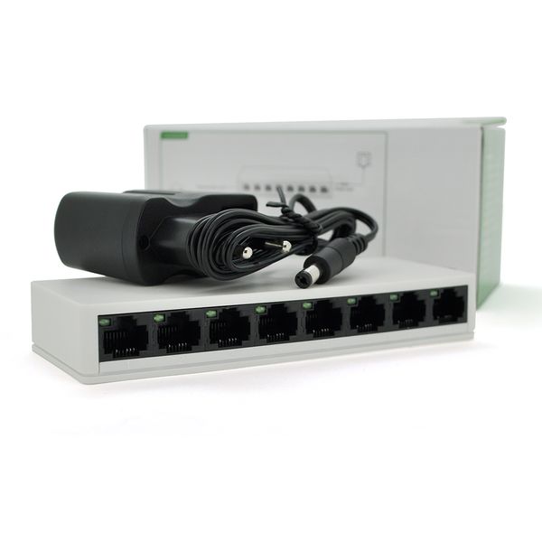 Коммутатор PIX-LINK LV-SW08 8 портов Ethernet 10/100 Мбит/сек, BOX Q100 5C7597E07634 фото