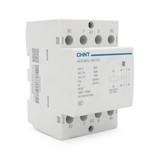 Контактор CHINT NCH8-40/22 220V 40А 26kW 2NC+2NO на DIN-рейку 85*65,5*54мм 2000000406459YT фото