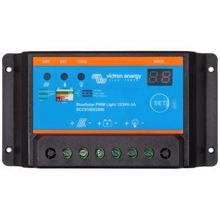 Контроллер заряда Victron Energy BlueSolar PWM-Light Charge Controller 12/24-5 99-00024492VIAT фото
