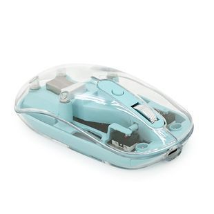 Миша бездротова JEDEL WD131P-BU 800/1200/1600DPI 2.4 GHz+Bluetooth 5.0 3.7V 300mAh Type-C зарядка 109x60x32 мм Transparent-Blue Box 2880000453277YT фото