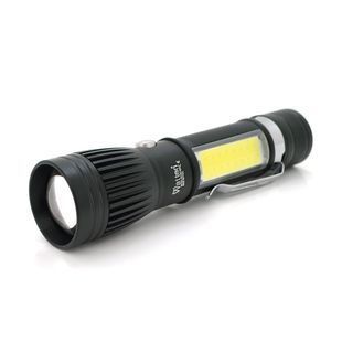Ліхтарик ручний Watton WT-028 Cree T6+16SMD 3 режими ZOOM 6800mAh акумулятор зарядка microUSB IP44 135 х 30 х 20 BOX 2000000292564YT фото