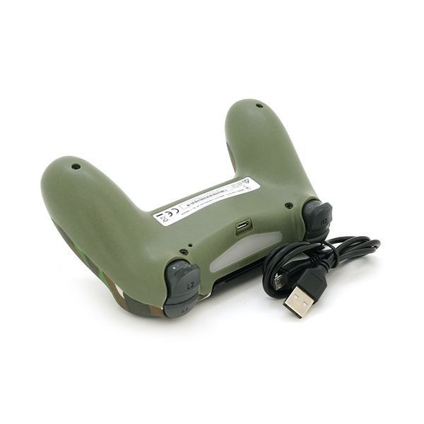 Геймпад Brazzers беспроводной для PS4 Wireless SHOCK, разъем для наушников, LED light bar, Haki-Green, 3.7V, 600mAh, Blister-box 2000000359724YT фото