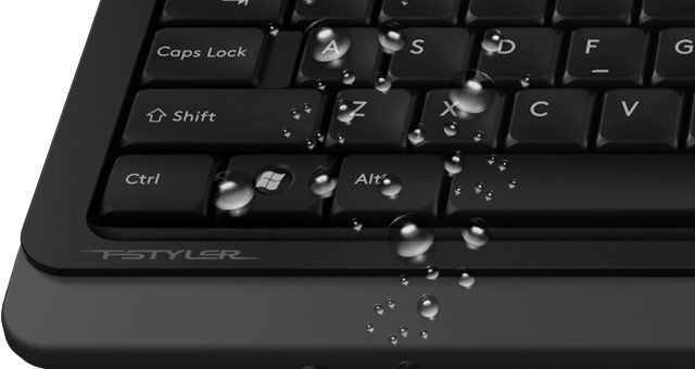 Комплект проводная клавиатура с мышью A4Tech Fstyler F1010, USB, белый цвет 1604056EDG фото