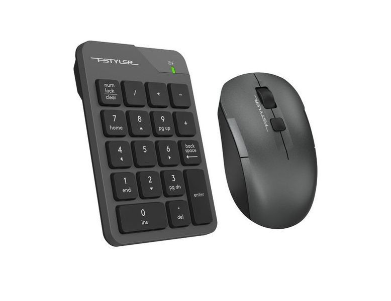 Комплект бездротовий клавіатура цифрова з мишою A4Tech Fstyler FG1600C Air2 (Grey), сірий колір 1606748EDG фото