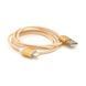 Магнітний кабель USB 2.0/Lighting 1m 2А індикатор заряду тканинна оплетка знімник Gold Blister ( під наконечник 1938 ) 2000000091662YT фото 2