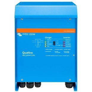 Инвертор VictronEnergy Quattro 24/3000/70-50/50 однофазный чистая синусоида 99-00024026VIAT фото