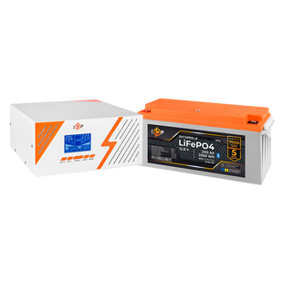 Комплект резервного живлення LogicPower B1500 White + літієва (LiFePO4) батарея 2560Wh 36817LP фото