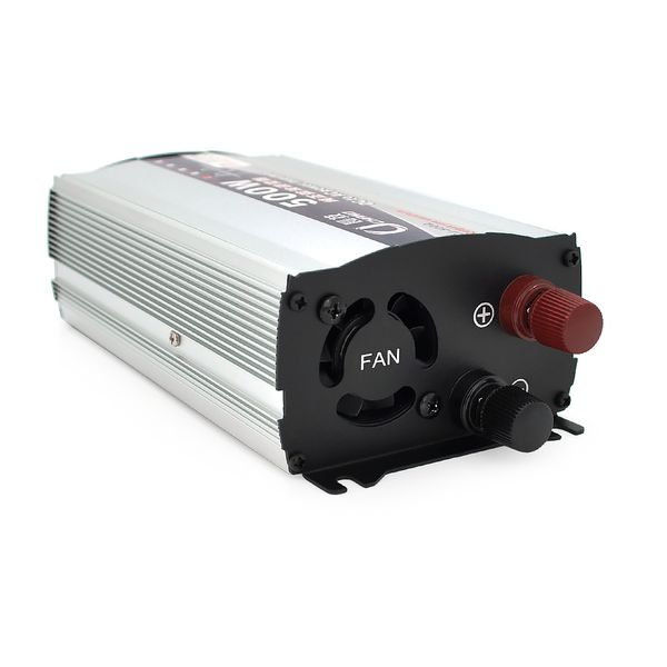 Инвертор напряжения CJ-500Q (DC:250W), 12/220V с аппроксимированной синусоидой, 1 универсальная розетка, крокодилы, BOX F98A42611B6E фото