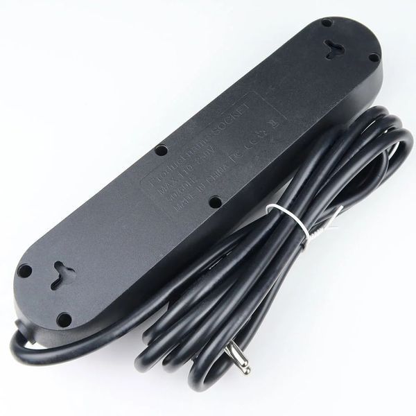 Мережевий подовжувач QL-1071U, 3 розетки + 3 USB, з вимикачем, 2 м, 2500 Вт, чорний 900000000026IMP фото