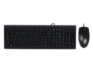 Комплект A4Tech клавиатура+мышь KR-83+OP-720S, USB, Чёрная 1605449EDG фото