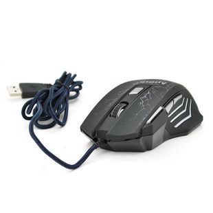 Миша дротова Apedra A7 7 кнопок 800/1200/2400/3200 DPI Led Lighting 1,3м Win7/8/10 Mac OS Black COLOR BOX 2000000071619YT фото