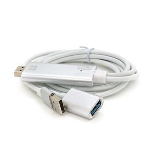 Конвертер MHL USB (мама) + USB (папа) => HDMI(папа) 1м Black 4K/2K BOX 2000000093901YT фото