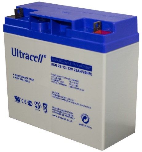 Аккумуляторная батарея Ultracell UCG22-12 GEL 12V 22 Ah (182x 77 x 168) White Q1/230 83658591909B фото