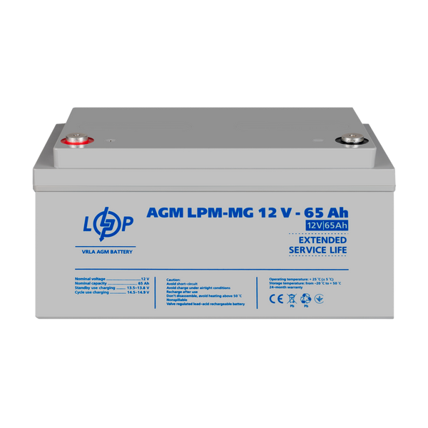 Акумулятор мультигелевий LPM-MG 12V - 65 Ah C19CC21ED467 фото