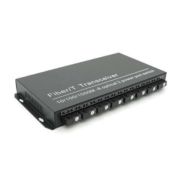 Комутатор UPLINK UFS CK-880IS8F2E Fiber Switch 8Fiber 100Mbps + 2 1000M RJ45 ports корпус метал БП в комплекті 2000000159447YT фото