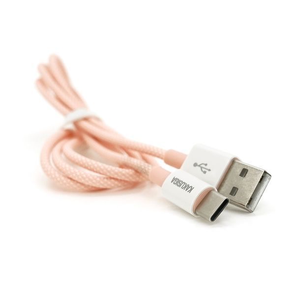Кабель iKAKU KSC-723 GAOFEI smart charging cable for Type-C, Pink, длина 1м, 2.4A, BOX 2000000267937YT фото