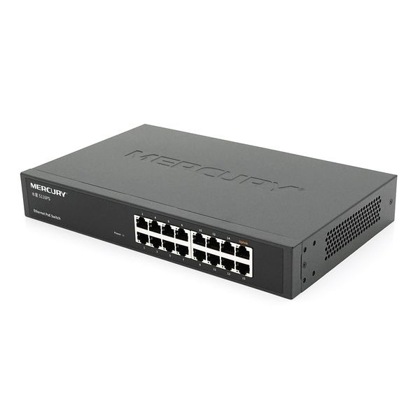 Комутатор POE Mercury S116PS 15 портів POE 100Мбіт + 1 порт Ethernet (UP-Link) 100 Мбіт, БП вбудований, кріплення у стійку, BOX (294*180*44) 501AFBD8D77C фото