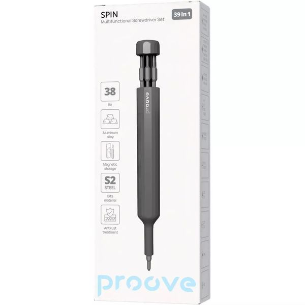 Набір викруток Proove Spin 39in1 MTSS39000003 Gray 592502DCL фото