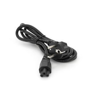Кабель живлення Schuko PC-186 CEE7/7-IEC C5 1.5M 0.75mm для ноутбука OEM Q25/250 2000000003412YT фото