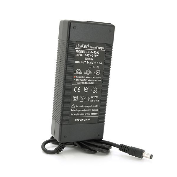 Зарядний пристрій LiitoKala Lii-546200 для Li-Ion акумуляторів 54.6V 2A роз'єм 5.5*2.5 мм BOX 2000000187327YT фото