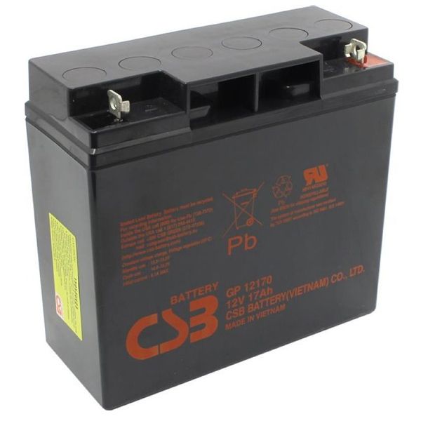 Аккумуляторная батарея CSB GP12170B1, 12V 17Ah (181х77х167мм), 5.5 kg Q4/96 AF84FC964634 фото