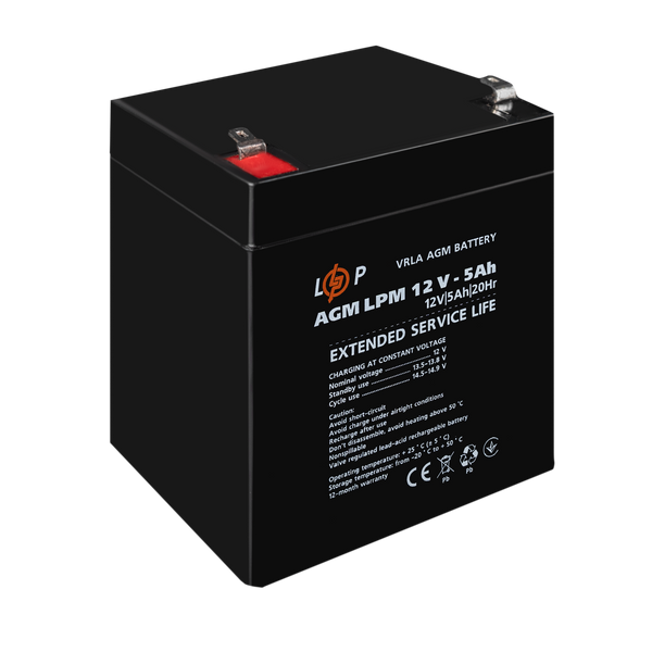 Аккумулятор AGM LPM 12V - 5 Ah 60BF1A0B24A9 фото