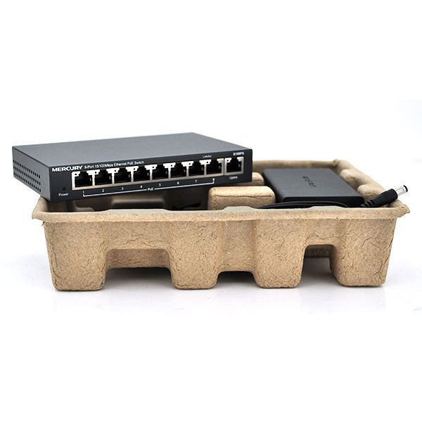 Комутатор POE 48V Mercury S109PS 8 портів POE + 1 порт Ethernet (Uplink) 10/100 Мбіт/сек БП в комплекті BOX Q200 (258*196*66) 0,72 кг (158*99*25) 2000000152387YT фото