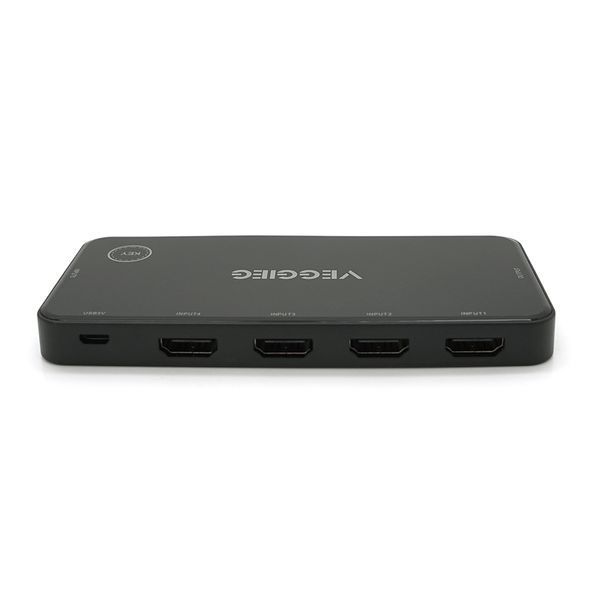 HDMI свіч VEGGIEG V-HD05 4k x 2k 5 x 1 портів з USB-кабелем і пультом дистанційного керування Black Blister 2000000199030YT фото