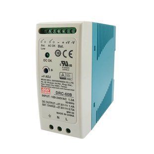 Блок питания на DIN-рейку с функцией UPS Mean Well DRC-60B, 24 В/59.34 Вт 43-00532TRIN фото