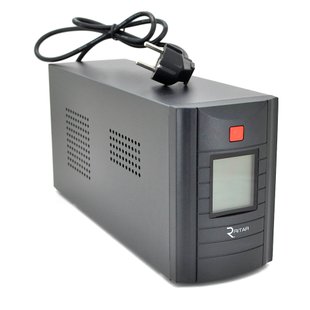 ДБЖ Ritar RTM1000 (600W) Proxima-D, LCD, AVR, 3st, 3xSCHUKO socket, 2x12V7Ah, metal Case (350х120х190) - Q2 C6A03C7F7A90 фото