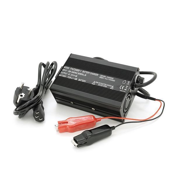 Зарядний пристрій для акумуляторів Li-ion 67.2V4A+ крокодили 135x90x50mm 2000000368795YT фото