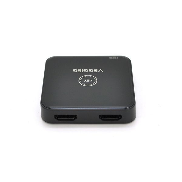 Перемикач двонаправлений VEGGIEG V-HD01 HDMI2.0 з живленням через USB підтримує 2Kx4K 30Hz Black Box 2000000199016YT фото
