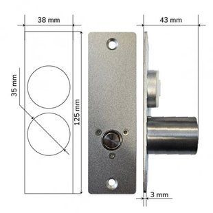 Замок електроригельний U-tex MINI 99-00020543VIAT фото
