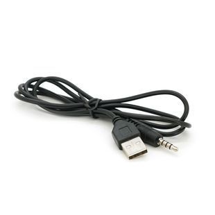 Перехідник USB2.0(M) => Jack 3.5(M) Stereo 0,5м Black OEM 2000000091419YT фото