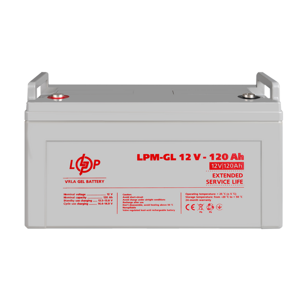 Аккумулятор гелевый LPM-GL 12V - 120 Ah 7B835FAFA448 фото