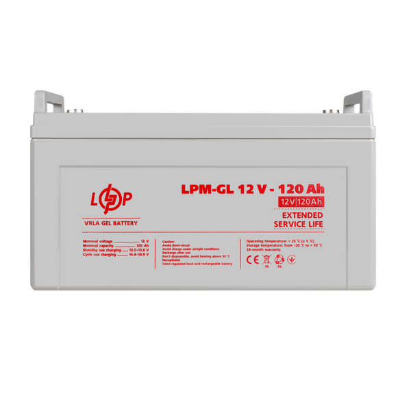 Акумулятор гелевий LPM-GL 12V - 120 Ah 7B835FAFA448 фото