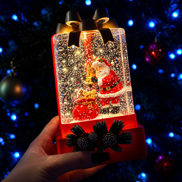 Новорічний нічник XMAS WDL-25010A з LED-підсвіткою і снігопадом 17,9 см eve1946 фото