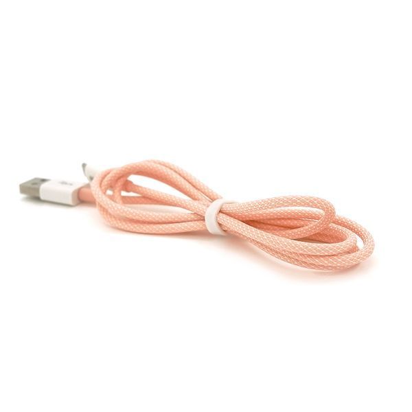 Кабель iKAKU KSC-723 GAOFEI smart charging cable for micro Pink довжина 1м 2.4A BOX 2000000267890YT фото