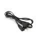 Кабель живлення 1.5m 0.5mm PC-184/2 CEE7/16-C7 2 pin (для побутової техніки) Black OEM Q650 2000000025070YT фото 1