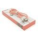 Кабель iKAKU KSC-723 GAOFEI smart charging cable for micro Pink довжина 1м 2.4A BOX 2000000267890YT фото 1