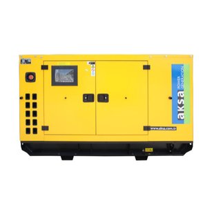 Генератор дизельный AKSA - A4CRX25T, трехфазный 230/400V, 50Hz, 35KVA (28КВт), объем 60л, комплектуется АВР(30686), АВР в комплект не входит! E9FA08F3C8C9 фото