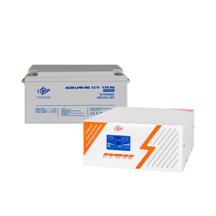 Комплект резервного живлення LP (LogicPower) ДБЖ + мультигелева батарея (UPS B1500 + АКБ MG 1800Wh) 29701LP фото